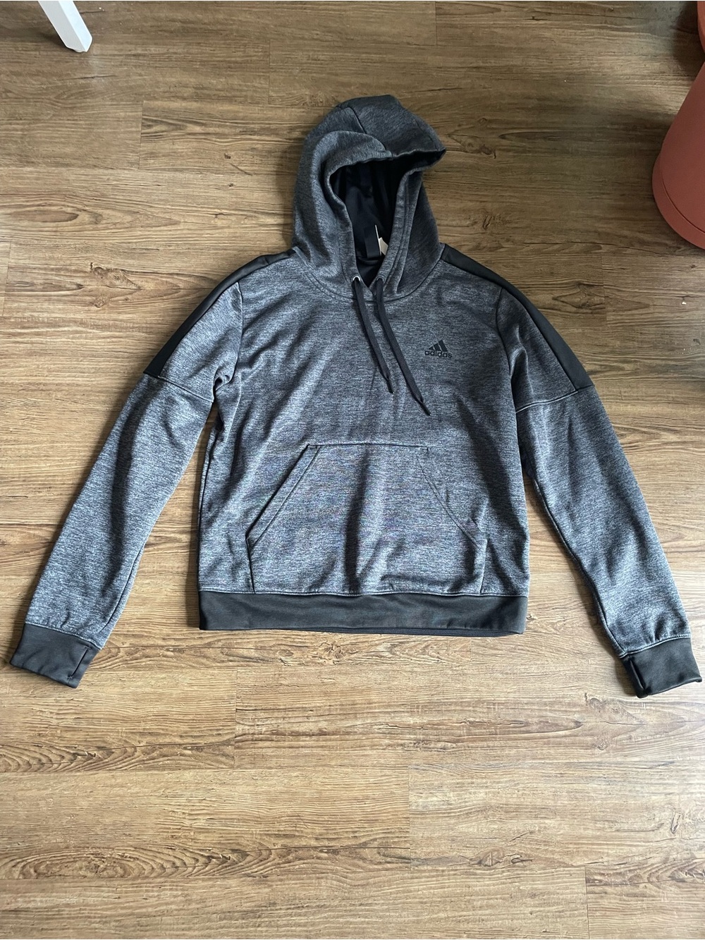 Adidas women’s Gray Pullover Hoodie - Athletic Fleece Sweatshirt